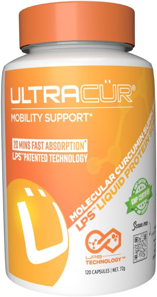 Curcumin Complex Supplement - Ultra Bioavailable High Absorption Turmeric Curcumin Supplement for Joint, Muscle & Brain Support - Patented Protisorb for Premium Absorption – 120 Capsules