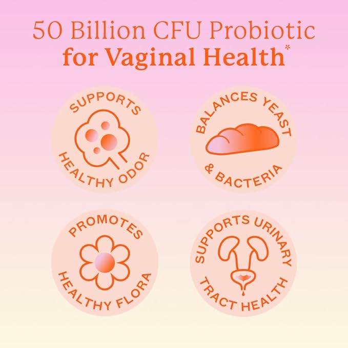 Cheeky Bonsai Vaginal Probiotic for Women pH Balance with Maximum Support 50 Billion CFU Probiotics - 8 Unique Strains for Her - Lactobacillus Blend - 60 Cap