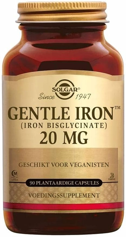 Solgar Gentle Iron - Ideal for Sensitive StomachsRed Blood Cell Supplement, , Non Constipating & GMO, Vegan, Gluten & Dairy Free, Kosher - 180 Servings, Unflavored, 180 Count