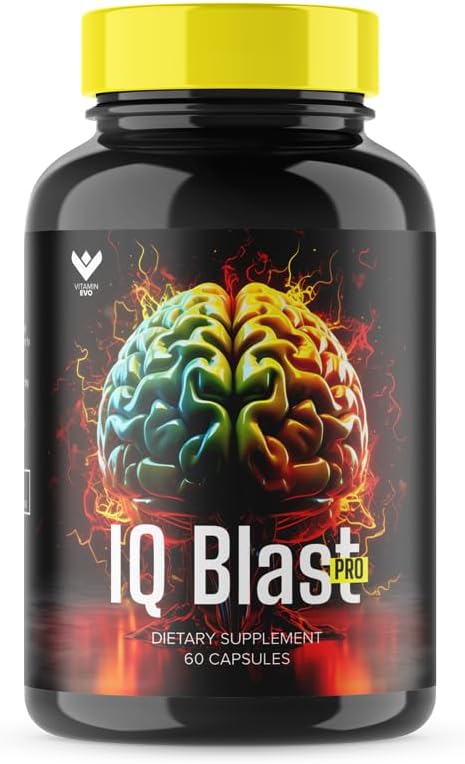 (2 Pack) IQ Blast Pro Supplement, IQ BlastPro Brain Booster Nootropic Capsules Reviews Optimal Cognitive Function, IQ Blast Plus Reduce Brain Fog Health, IQBlastPro Clarity Focus Memory Pills (120 Ct)