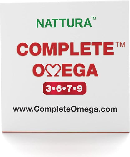 Nattura Complete Omega 3-6-7-9, Pure Sea Buckthorn Oil, European Quality, from Unrefined, Cold Pressed Whole Sea Buckthorn Wild Berries - Non-GMO, Certified Kosher, Gluten-Free 1 Bottle - 60 Capsules