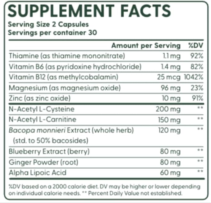 nooro SciatiGuard Sciatica Supplement – Sciatic Nerve Capsules with Vitamins B1, B6, B12, Magnesium, Ginger, Alpha Lipoic Acid – Support for Back Comfort – 60 Capsules