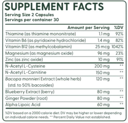 nooro SciatiGuard Sciatica Supplement – Sciatic Nerve Capsules with Vitamins B1, B6, B12, Magnesium, Ginger, Alpha Lipoic Acid – Support for Back Comfort – 60 Capsules