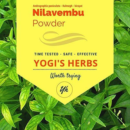Nilavembu Powder – Andrographis paniculata (Green Chiretta/Kalmegh) – 100% Natural & Pure Herbal Supplement for Natural Immune Support, Liver Health Support & Digestive Wellness (3.5 oz)