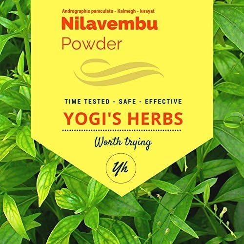 Nilavembu Powder – Andrographis paniculata (Green Chiretta/Kalmegh) – 100% Natural & Pure Herbal Supplement for Natural Immune Support, Liver Health Support & Digestive Wellness (8 oz)