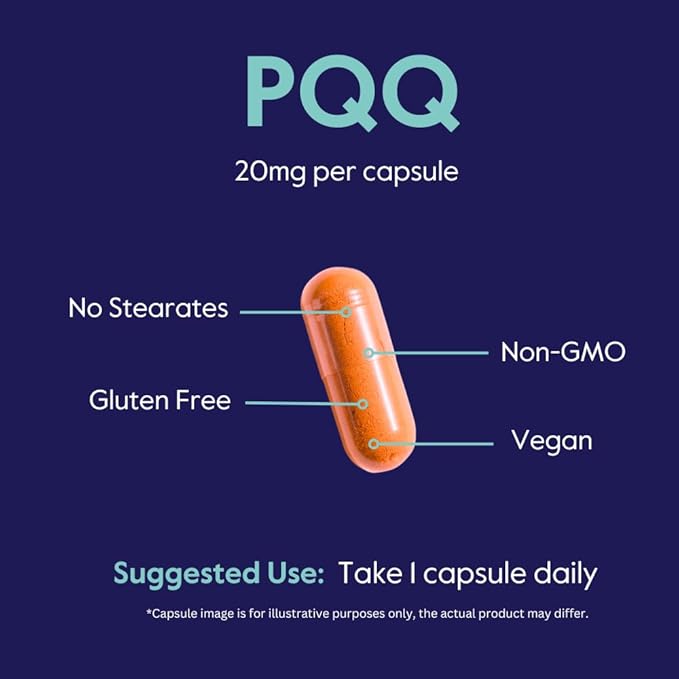 BESTVITE PQQ 20mg (Pyrroloquinoline Quinone) (240 Vegetarian Capsules) (120 x 2) - No Stearates - Vegan - Non GMO - Gluten Free