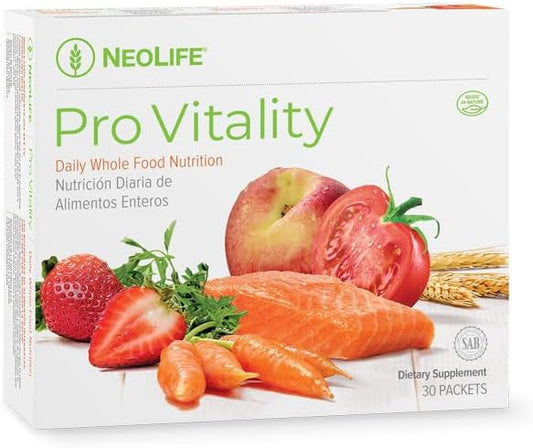 NeoLife Pro Vitality - Nutrient-Rich Supplement, Multivitamin for Women & Men, Omega-III Salmon Oil, Carotenoid Complex & 21 Essential Vitamins, 30 Packets