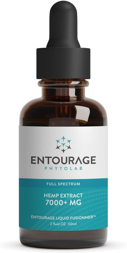Entourage Hemp Extract – 7000 mg | Ultra-Potent, Water Soluble, CO2 Extracted, Nanotechnology | Promotes Wellness and Balance