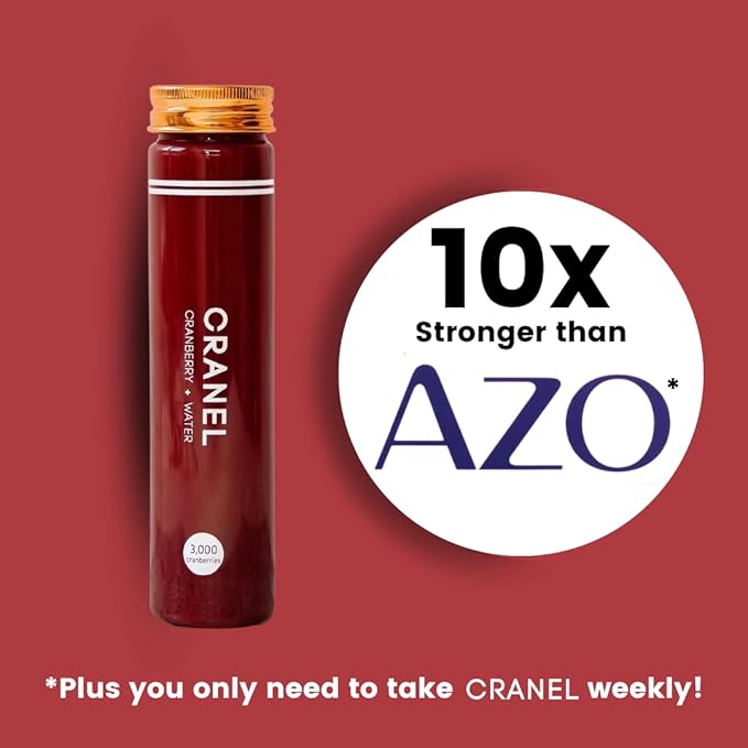 CRANEL UTI Support Cranberry Elixir, 4X Bottles (Monthly Supply) Clinically-Proven & Antibiotic-Free, Packed with 3,000 Real Cranberries (Tart Taste) Vegan & Non-GMO, Zero Added Sugar