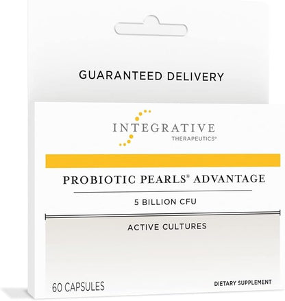Integrative Therapeutics Probiotic Pearls Advantage - Gut Health Support* - Daily Digestive Support with Lactobacilli & Bifidobacteria* - Non-Refrigerated - True Delivery Technology - 60 Capsules
