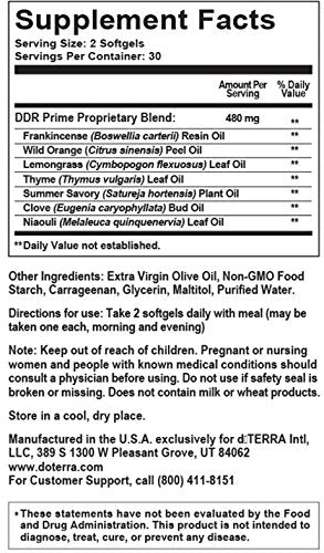 doTERRA - DDR Prime Softgels Essential Oil Complex - 60 Softgels