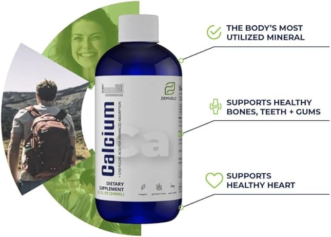 Liquid Ionic Calcium Supplement | Women's Health | Fast Absorption | Easy to Digest | Bone & Teeth Support