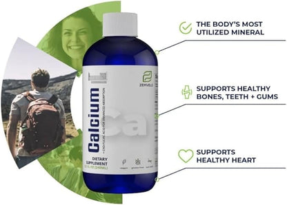 Liquid Ionic Calcium Supplement | Women's Health | Fast Absorption | Easy to Digest | Bone & Teeth Support