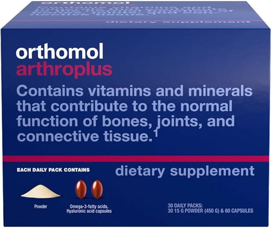 Orthomol Arthroplus, 30-Day Supply, Advanced Bone & Joint Health Supplement with Collagen, Glucosamine & Chondroitin, Advanced Version of Orthomol Osteo