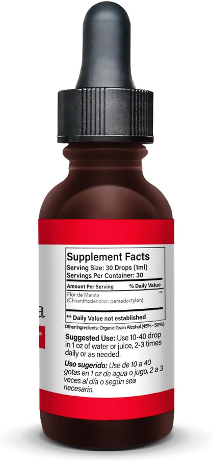 Flor de Manita (Little Hand fower) Herbal Extract 1 fl oz.