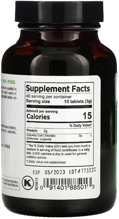PURE PLANET Cracked Cell Chlorella Organic 240tb/250mg