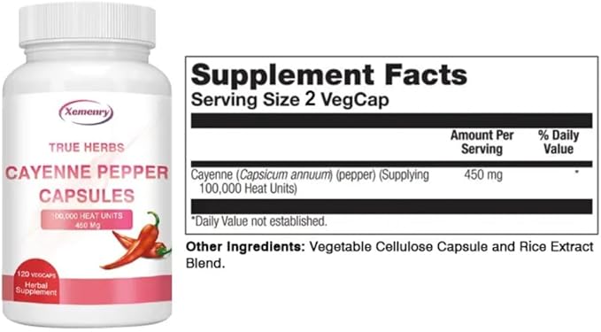 True Herbs Cayenne Pepper Capsules