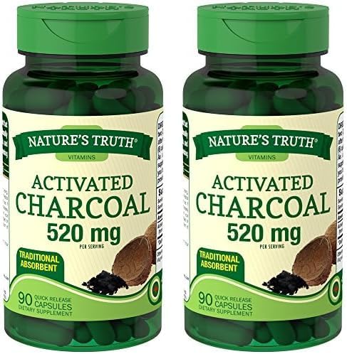 Nature's Truth Activated Charcoal, 2 Pack