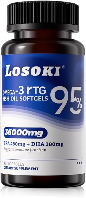 High Purity rTG Fish Oil Capsules 40 Capsules