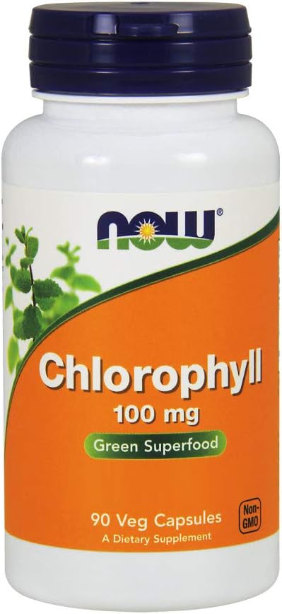 NOW Foods Chlorophyll 100 mg Caps, 90 ct