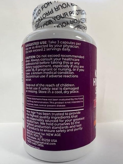 NEW AGE Collagen Pills Biotin Keratin Saw Palmetto Hyaluronic Acid - Vitamin E Folic Acid Pumpkin Seed MSM - 90 Count (Pack of 2)