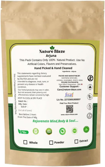 Arjuna Extract Powder (Brown Pouch 7.0 Ounce 200Gm)