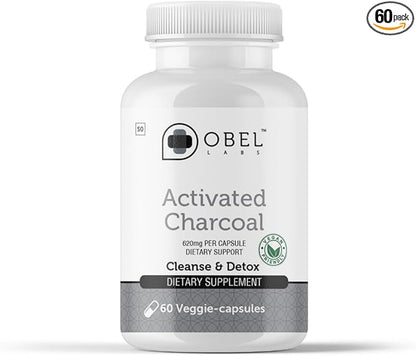 Obel Activated Charcoal Capsules | Digestive Support Supplement