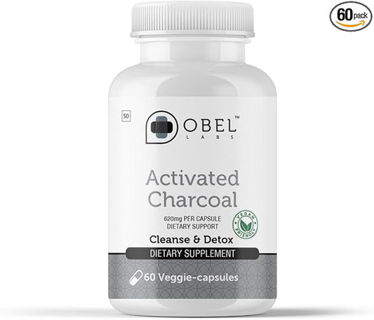 Obel Activated Charcoal Capsules | Digestive Support Supplement