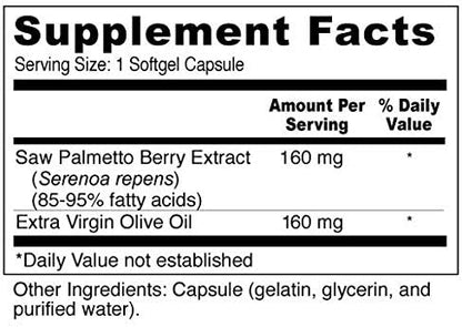 Wellness Resources Saw Palmetto Deep CO2 Extraction, No Solvents - High Potency for Prostate Health (90 Capsules)
