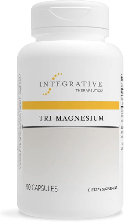 Integrative Therapeutics Tri-Magnesium - Supports Healthy Bones & Teeth* - Supports Cardiovascular & Neurological Function* - Promotes Calm* - 90 Capsules