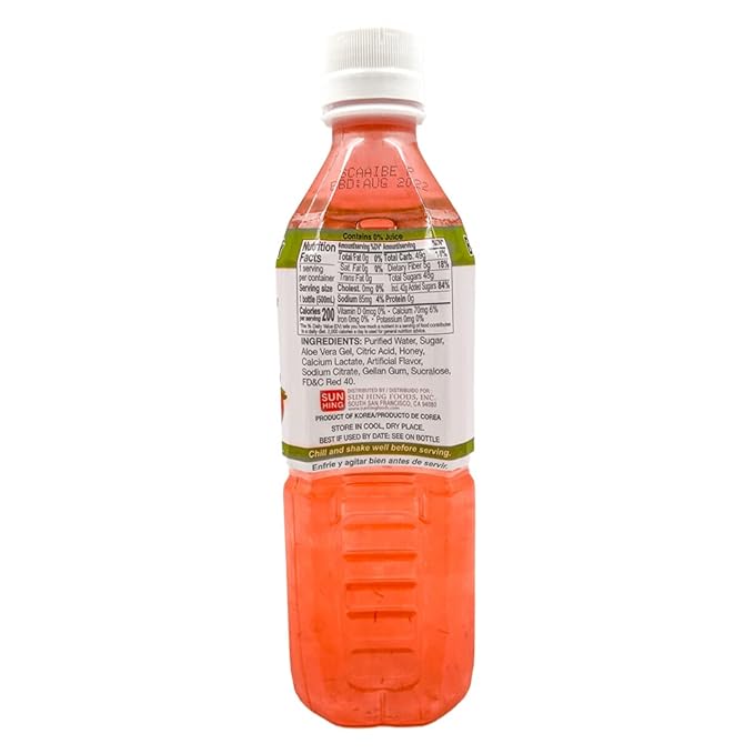 Parrot Brand Aloe Strawberry 16.9 fl.oz.（Pack of 10）