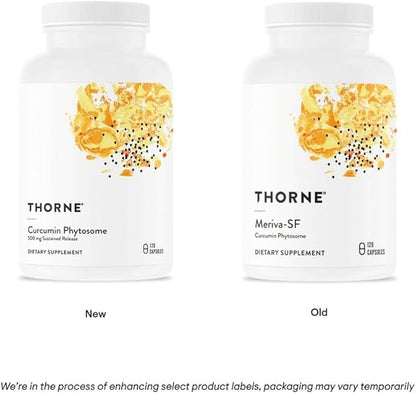THORNE Curcumin Phytosome 500 mg (Meriva) - Sustained Release, Clinically Studied, High Absorption - Supports Healthy Response in Joints and Muscle* - 120 Capsules - 60 Servings