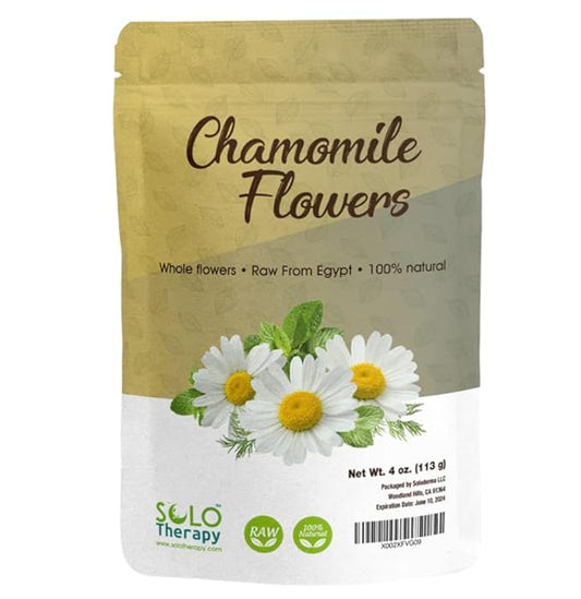 Chamomile Whole Flower, Loose Leaf, Tea Leaves, 4 oz, Chamomile Tea, Chamomile Flowers Herbal Tea, Resealable Bag, Flor De Manzanilla, Product From Egypt, Packaged in the USA
