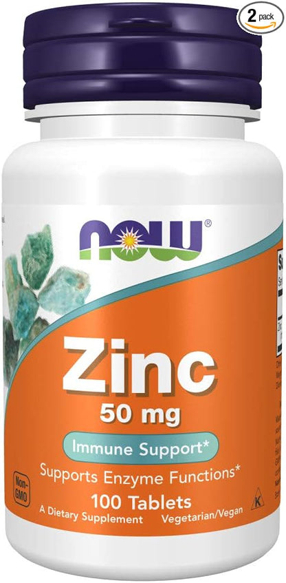 Zinc 50 mg 100 Tablets (Pack of 2)