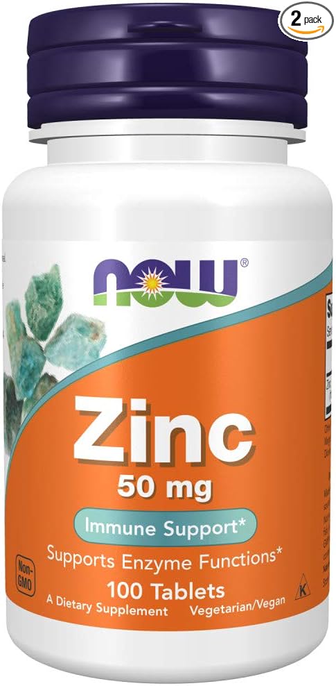 Zinc 50 mg 100 Tablets (Pack of 2)
