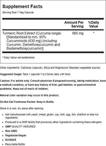 NOW FOODS Curcumin Ext 95% 700mg, 60 CT
