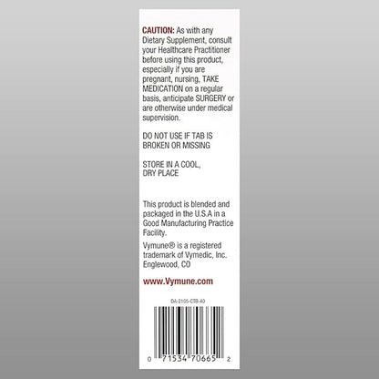 Vymune Amino-Acid Advanced Immune Support Supplement with Powerful Amino Acids Taurine, Lysine and Threonine Meltaway Tablets, Berry Flavored – for Adults (800mg Vitamin C, 40ct.)