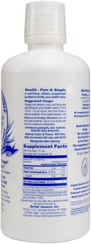 Aloe Force - Pure Aloe Vera Dietary Supplement, 32oz