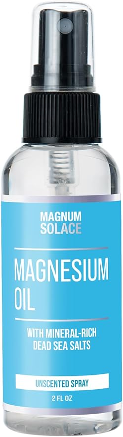 Magnesium Oil Spray - 100% Natural Magnesium Spray – Made with Dead Sea Salt, Stronger Than Magnesium Lotion and Magnesium Cream