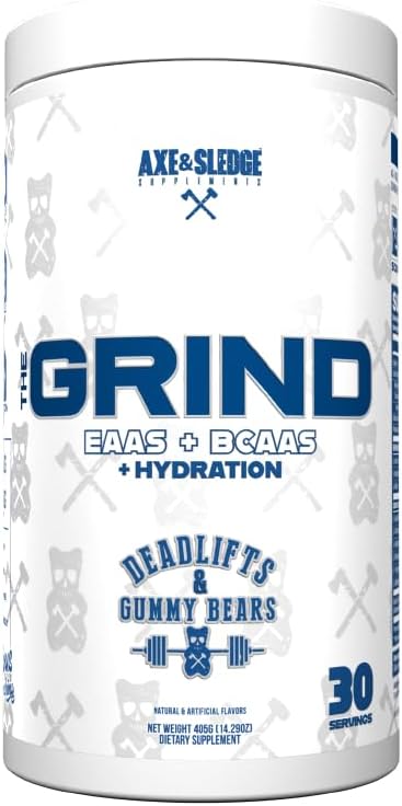 The Grind Essential Amino Acids, Branched Chain Amino Acids, 30 Servings (Deadlifts & Gummy Bears)