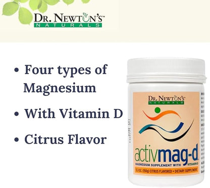 Dr. Newton’s Naturals Activmag-D Magnesium Drink Powder with Vitamin D 5 Ounce