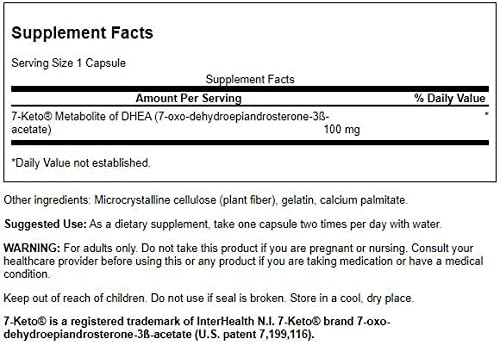 Swanson Diet 7-Keto DHEA 100 MG 30 CAPS