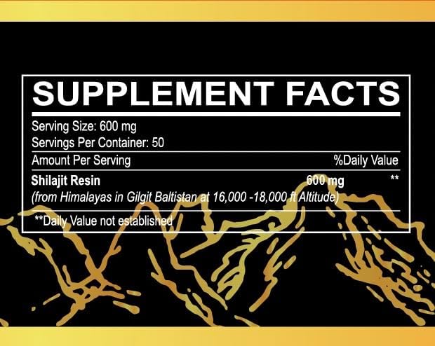 Shilajit Pure Himalayan Organic Resin,shilajit for Men and Women,85+ Trace Minerals,Humic and Fulvic Acid,600mg Gold-Grade Himalayan Shilajit Resin (30g)