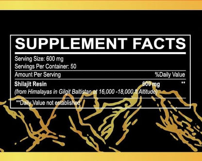 Shilajit Pure Himalayan Organic Resin,shilajit for Men and Women,85+ Trace Minerals,Humic and Fulvic Acid,600mg Gold-Grade Himalayan Shilajit Resin (30g)