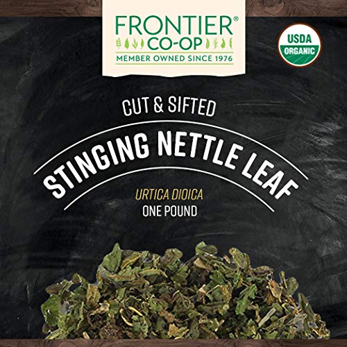 Frontier Co-op Organic Cut and Sifted Stinging Nettle Leaf 1lb | Pack of 2