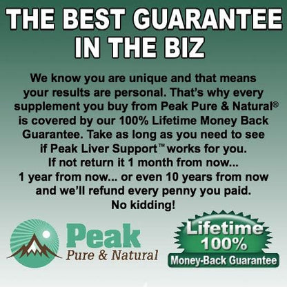 Peak Pure & Natural Peak Liver Support Milk Thistle Based Liver Support Supplement | Liver Cleanse and Detox | 90 Capsules