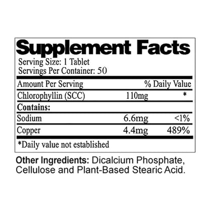 Sport, Extra Strength Chlorophyll Deodorizing Supplement for Full Body Freshness, Aluminum-Free Plant-Based Internal Deodorant, Designed for Active and Athletic Lifestyles, 50 tabs