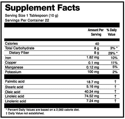 Organic Psyllium Husk Powder - Premium Indian Natural Soluble Fiber Supplement, Natural Laxative, Perfect Colon Cleanser & Body Detox - Gluten Free, Vegan & Keto Friendly (8oz)