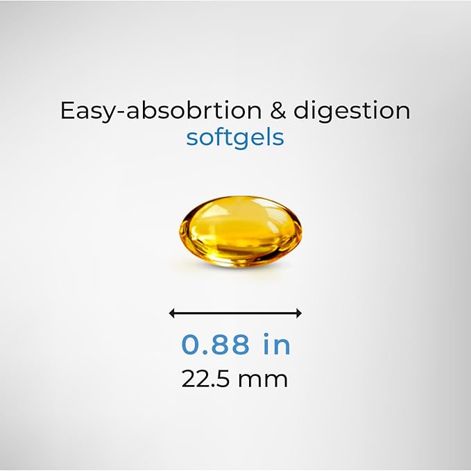 Krill Oil 500 mg, Omega-3 EPA DHA, Phospholipids, & Astaxanthin, Supports Immune System & Brain Health 60 Capsules No Fishy Taste - Non-GMO, Gluten Free