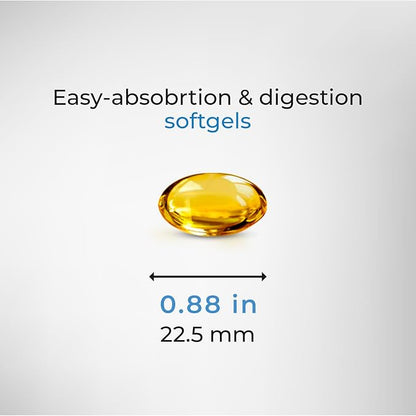 Krill Oil 500 mg, Omega-3 EPA DHA, Phospholipids, & Astaxanthin, Supports Immune System & Brain Health 60 Capsules No Fishy Taste - Non-GMO, Gluten Free